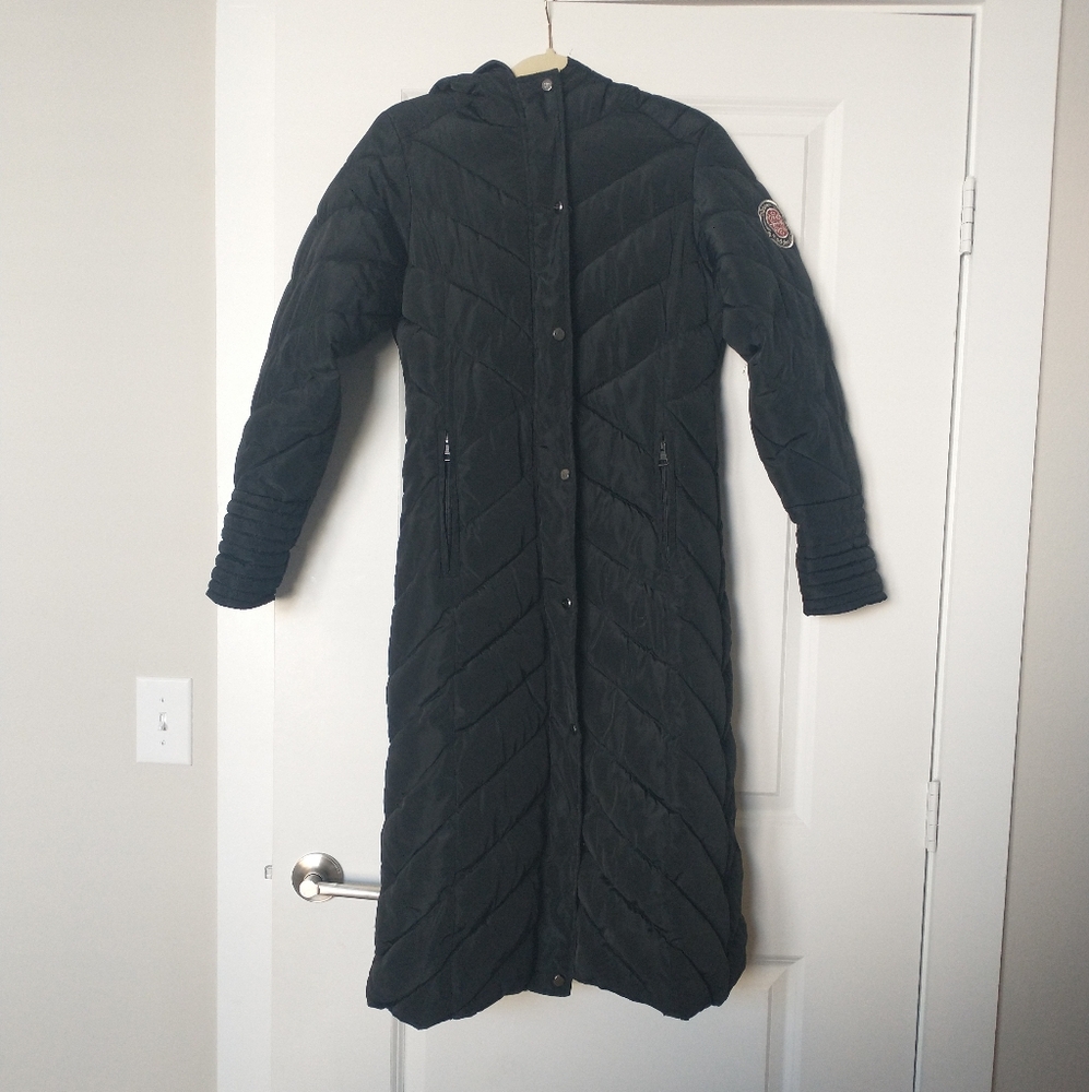 MADDEN GIRL LONG BLACK PUFFER COAT FOR EXTREME COLD